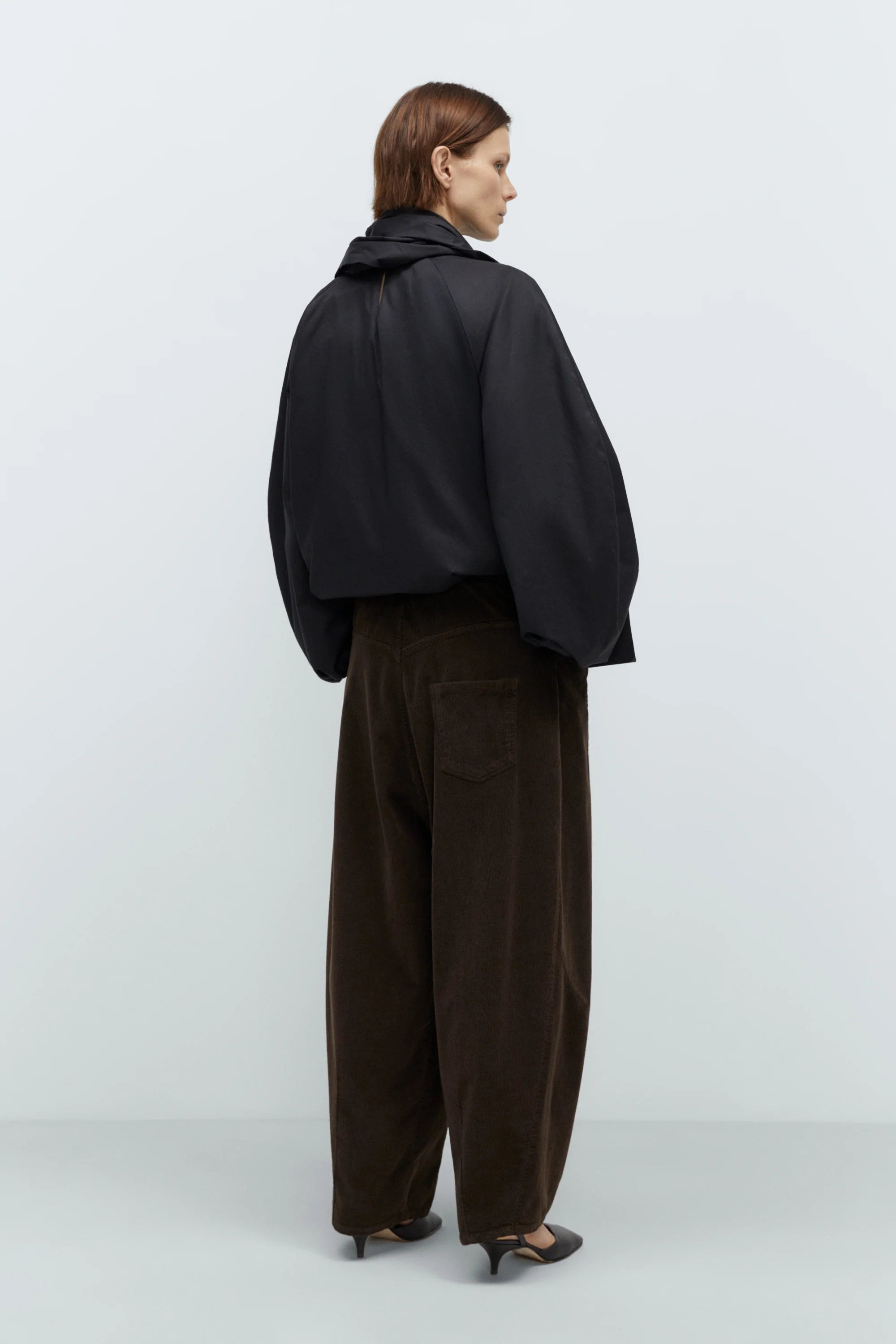 Cordera Corduroy Baggy Pants / Brown