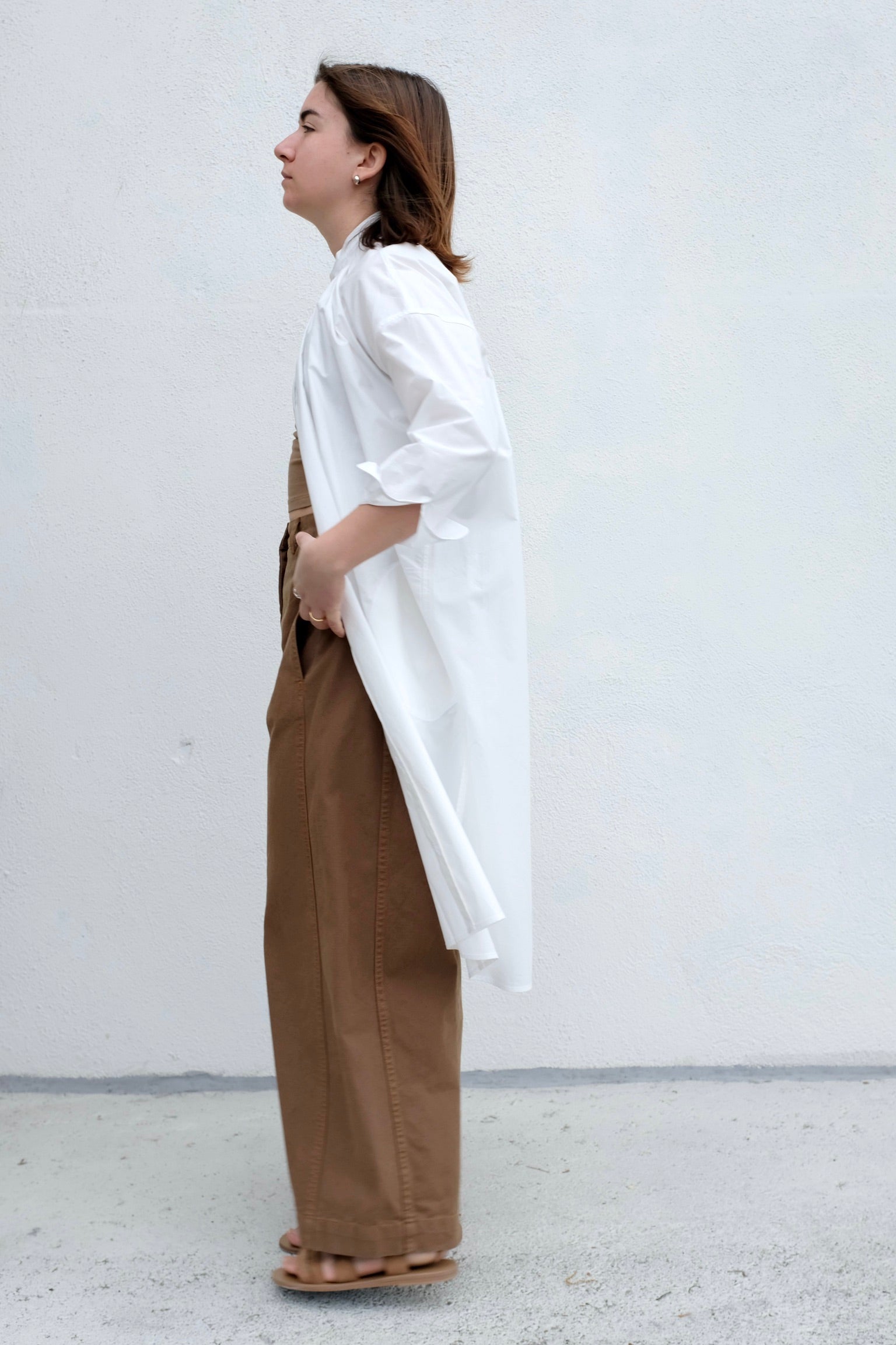 Aurora Dress / White Poplin