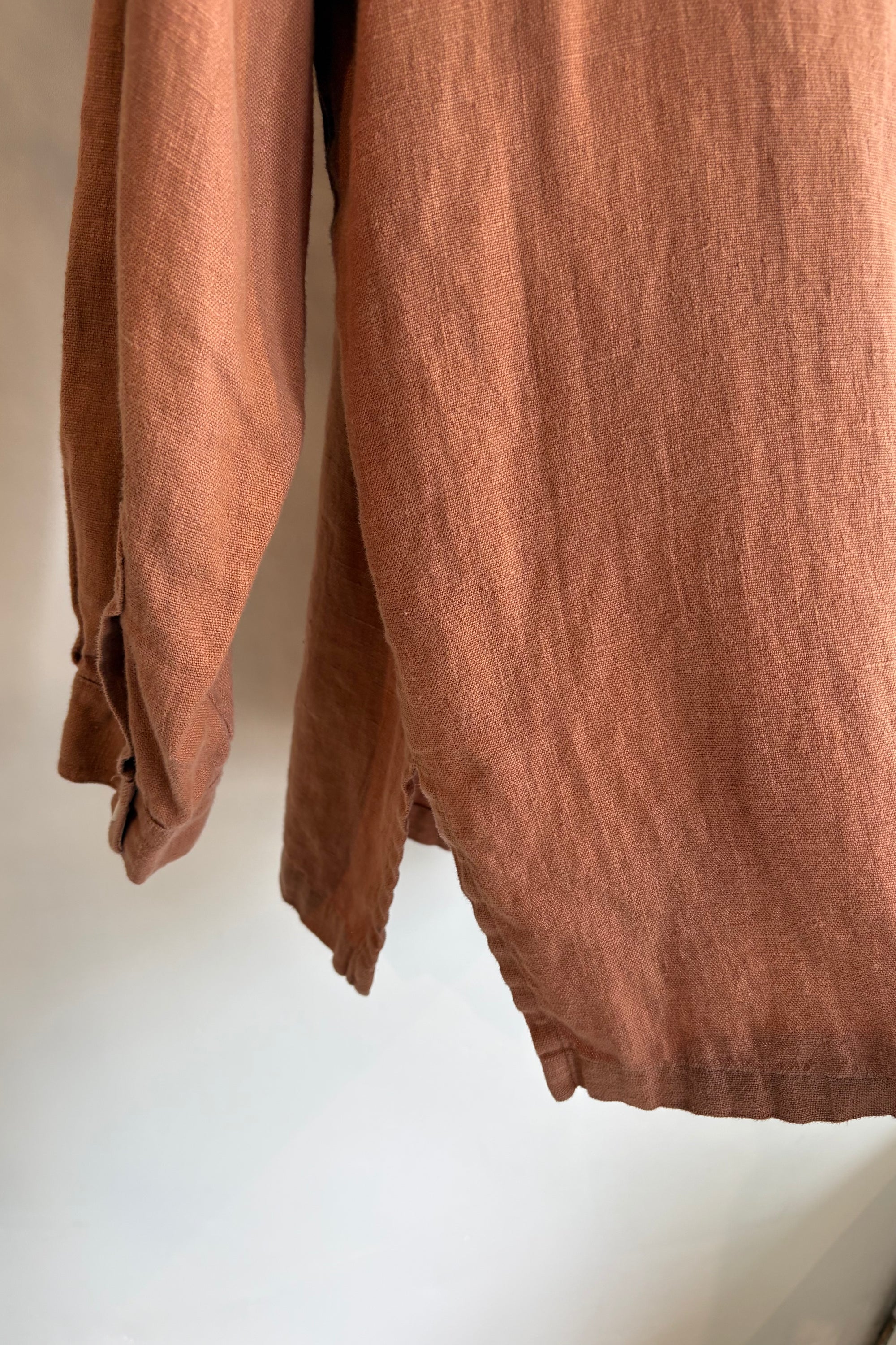 Pre-Loved / Shelter Lloyd Linen Shirt / Rust / Size M