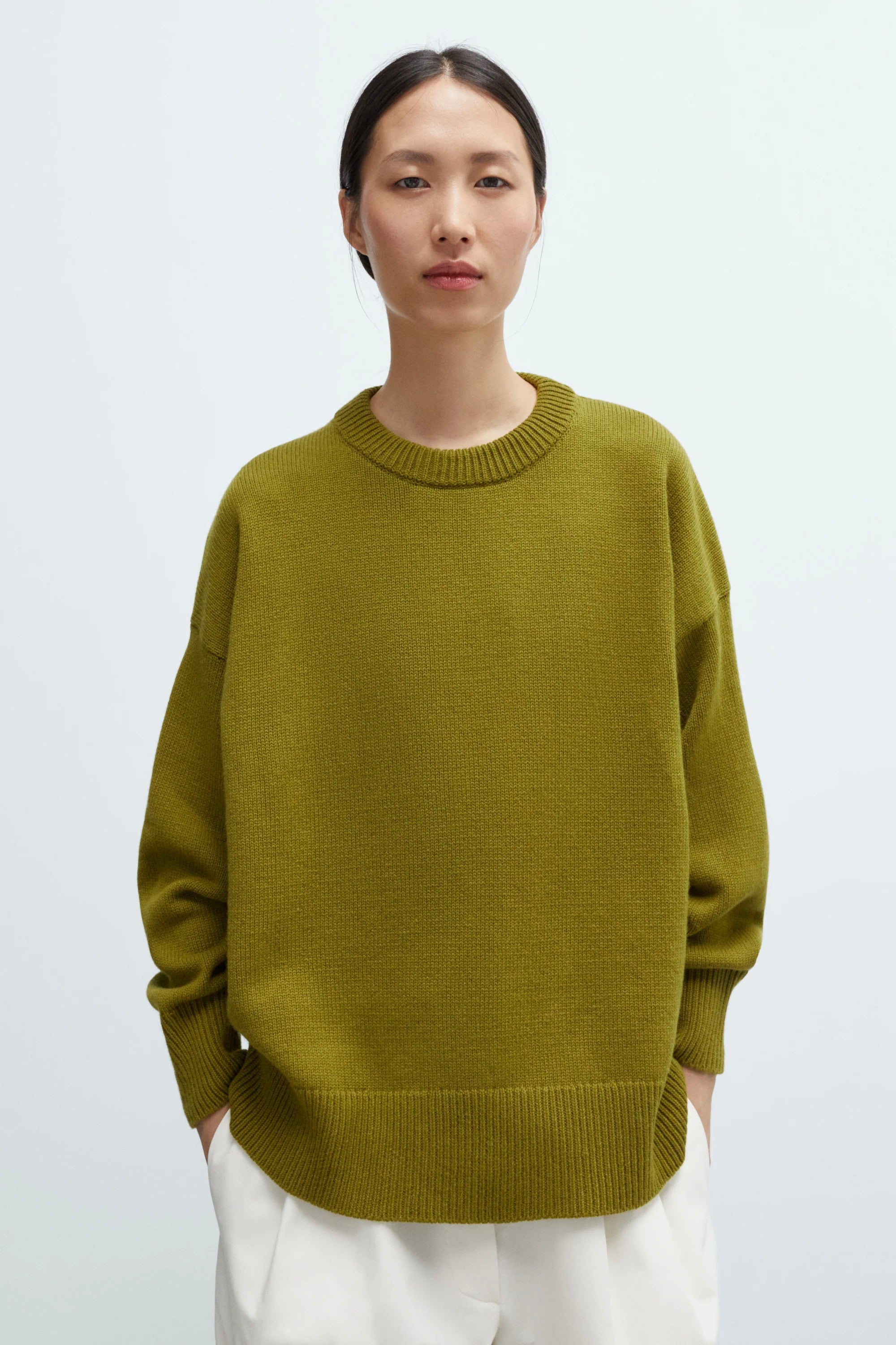 Merino Wool Oversized Sweater / Woodbine