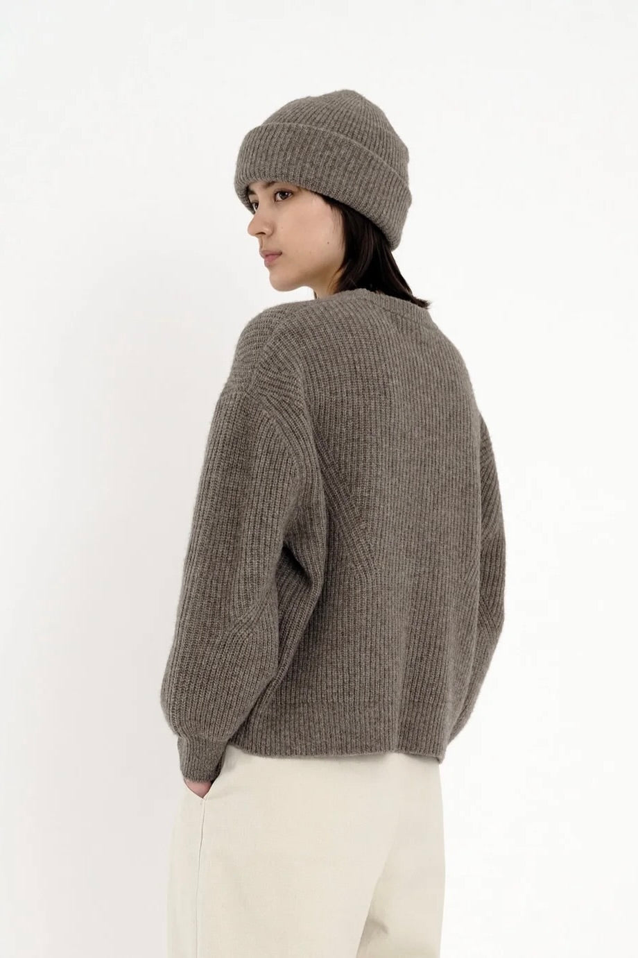 7115 by Szeki Signature Yak Beanie / Taupe