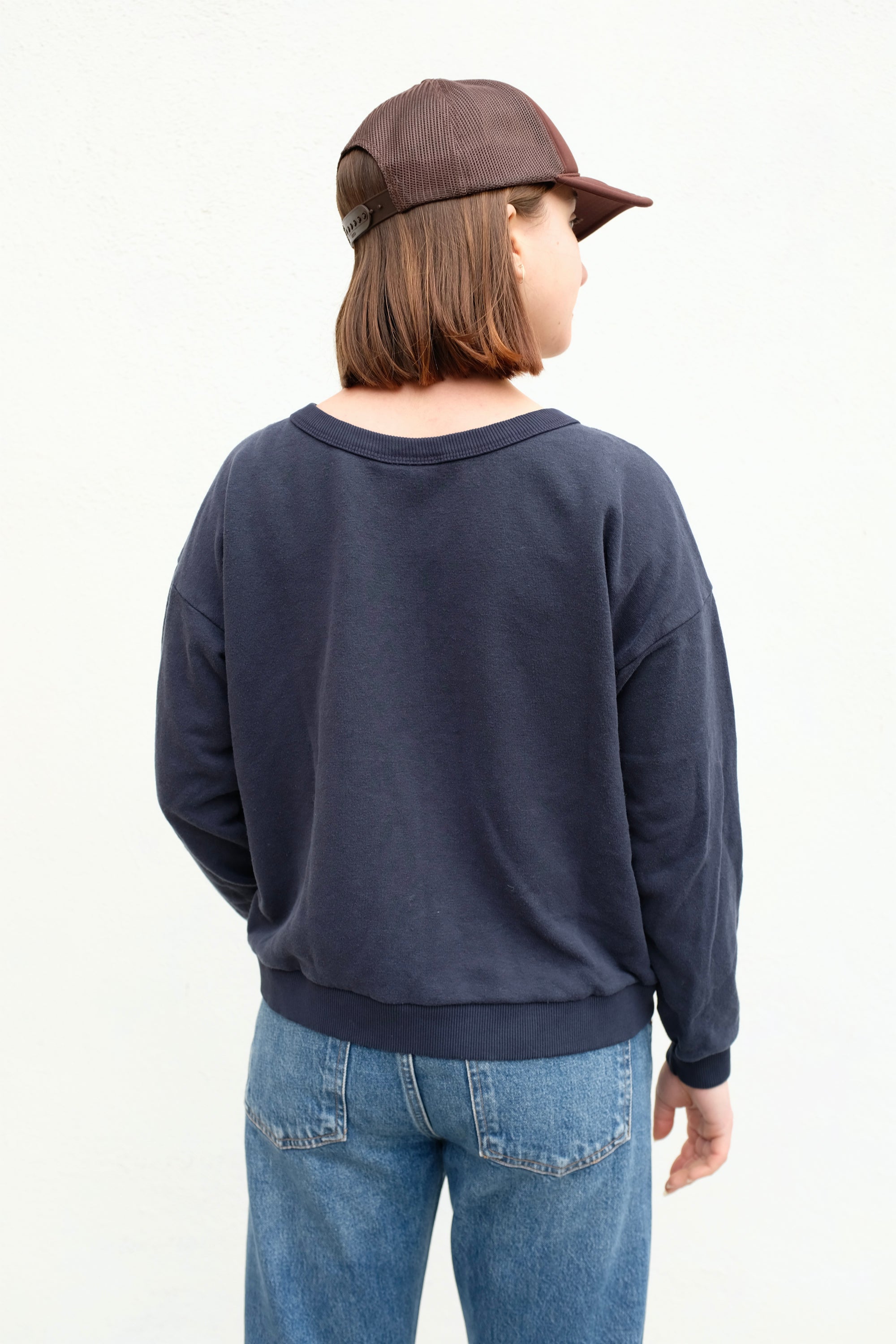 Jungmaven Crux Crop Sweatshirt / Navy