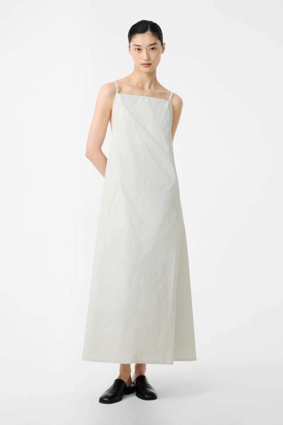 Studio Nicholson Chrono Long Apron Dress / Bone