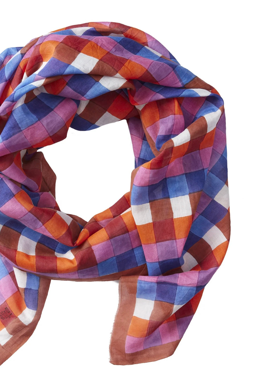 Block Shop Textiles Split Bars Scarf / Purple