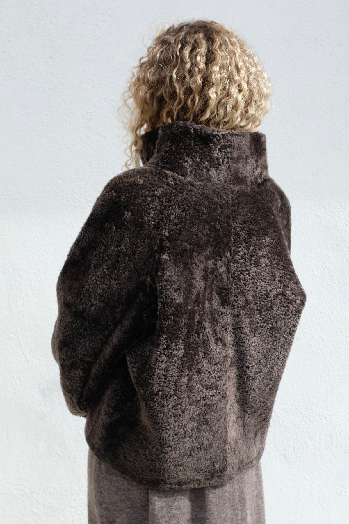 Ariana Merinillo Shearling Jacket / Coffee Bean
