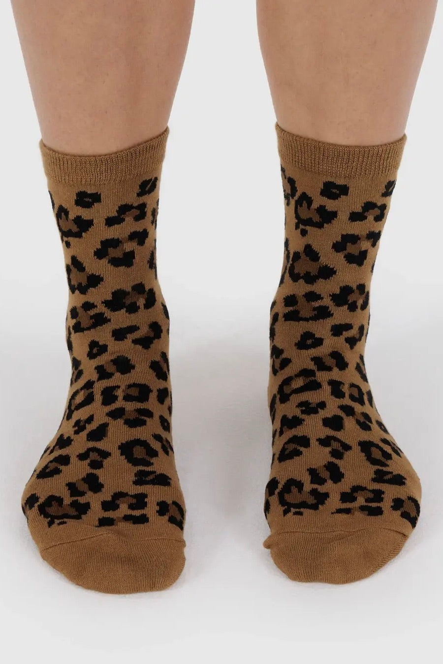 Baggu Crew Sock / Dark Leopard