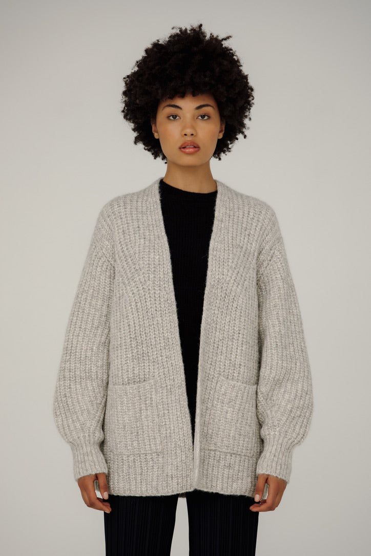 Bare Knitwear Marine Cardigan / Quartz