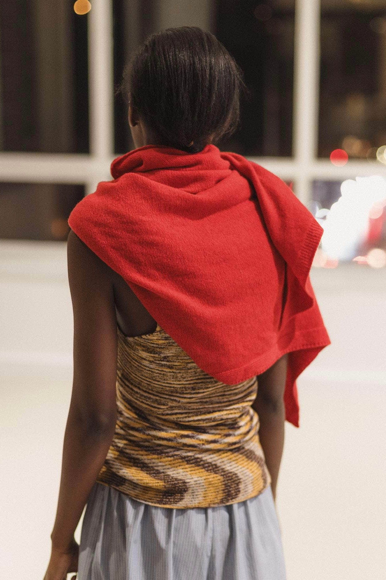 Baserange Whit Scarf / Melagrano Red
