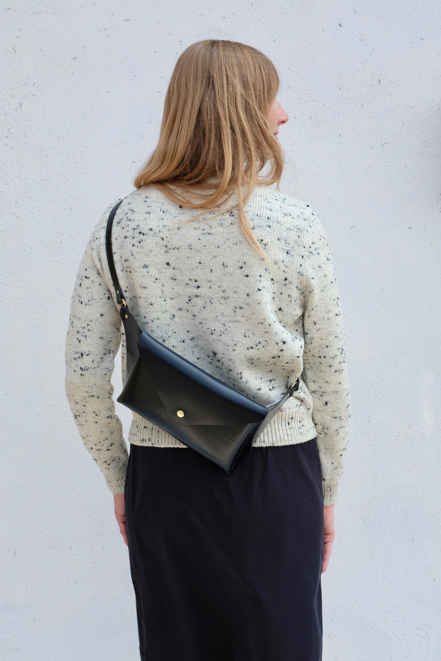 Loper &amp; Haas Day Off Plus Bag / Premium Italian Veg Tan in Black