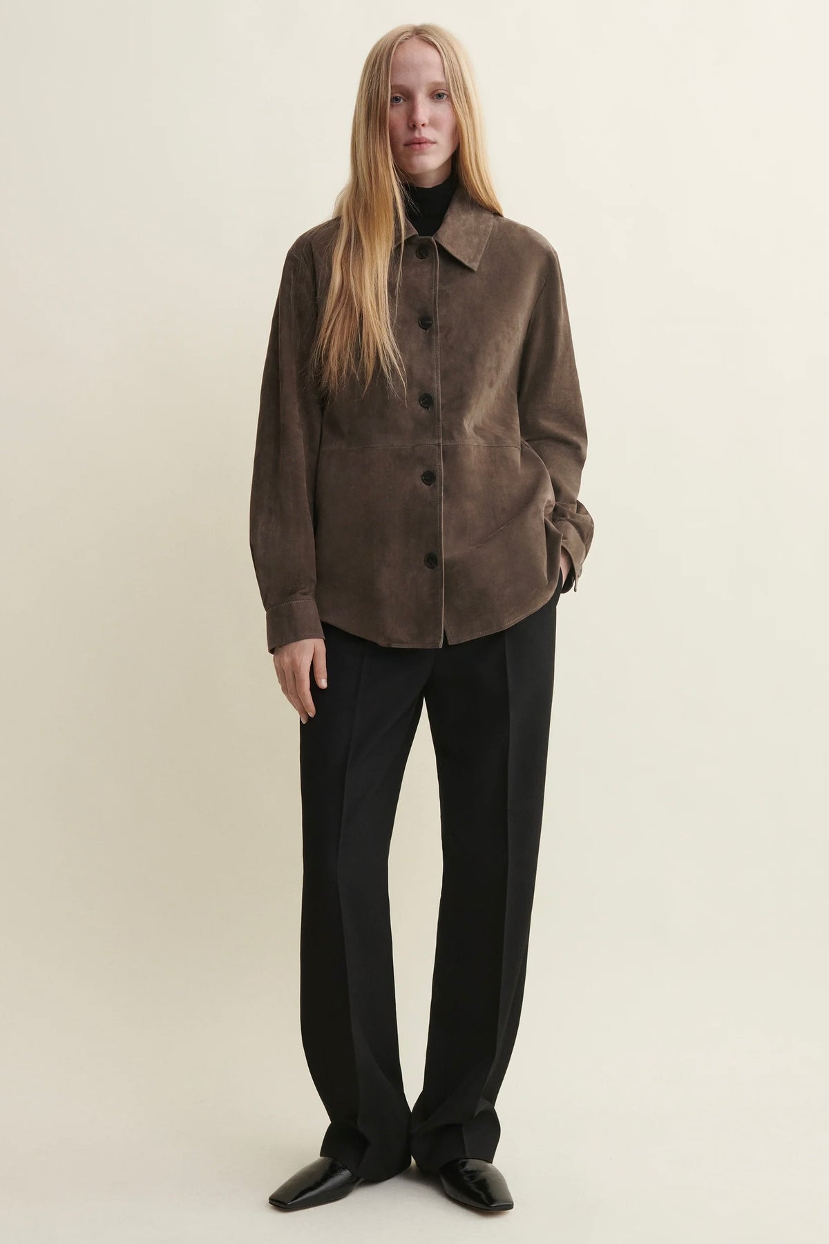 Vicki Suede Shirt / Soil
