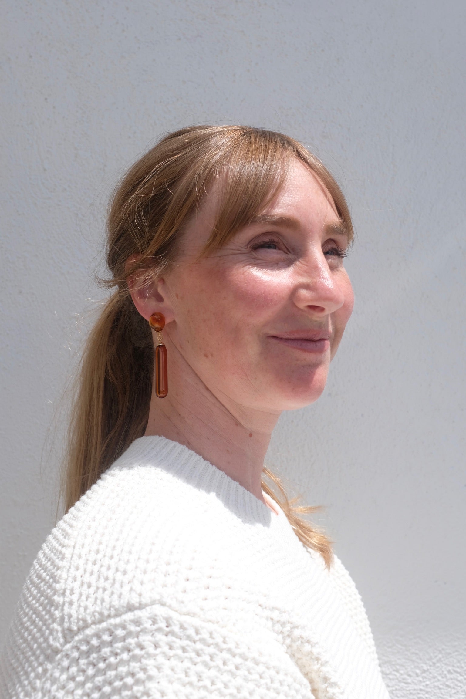 Levens Small Bambu Earrings / Brown