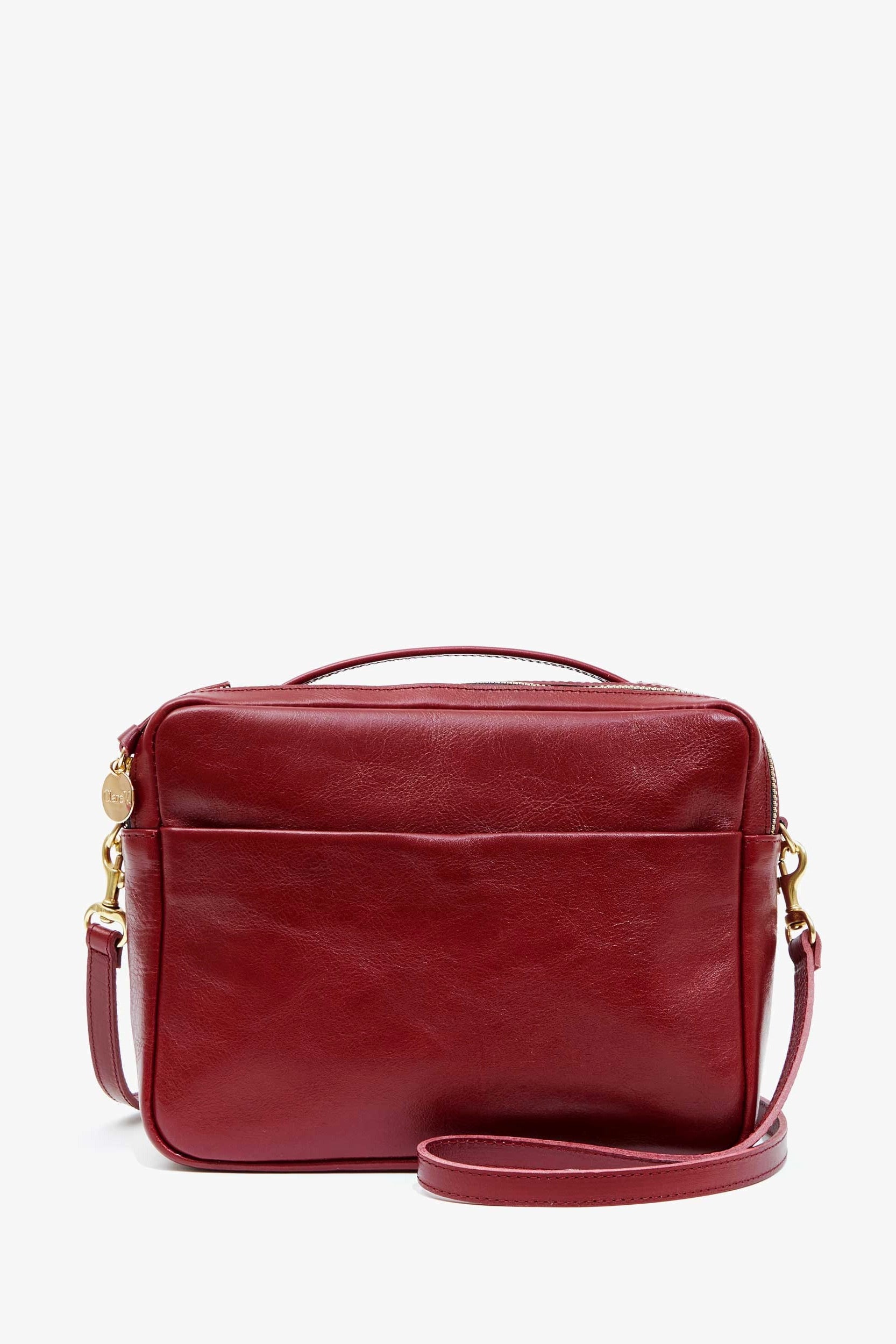 Clare V. Mirabel Bag / Oxblood Rustic