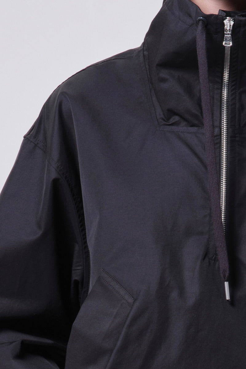 Agolde Lydia Nylon Popover Anorak / Black