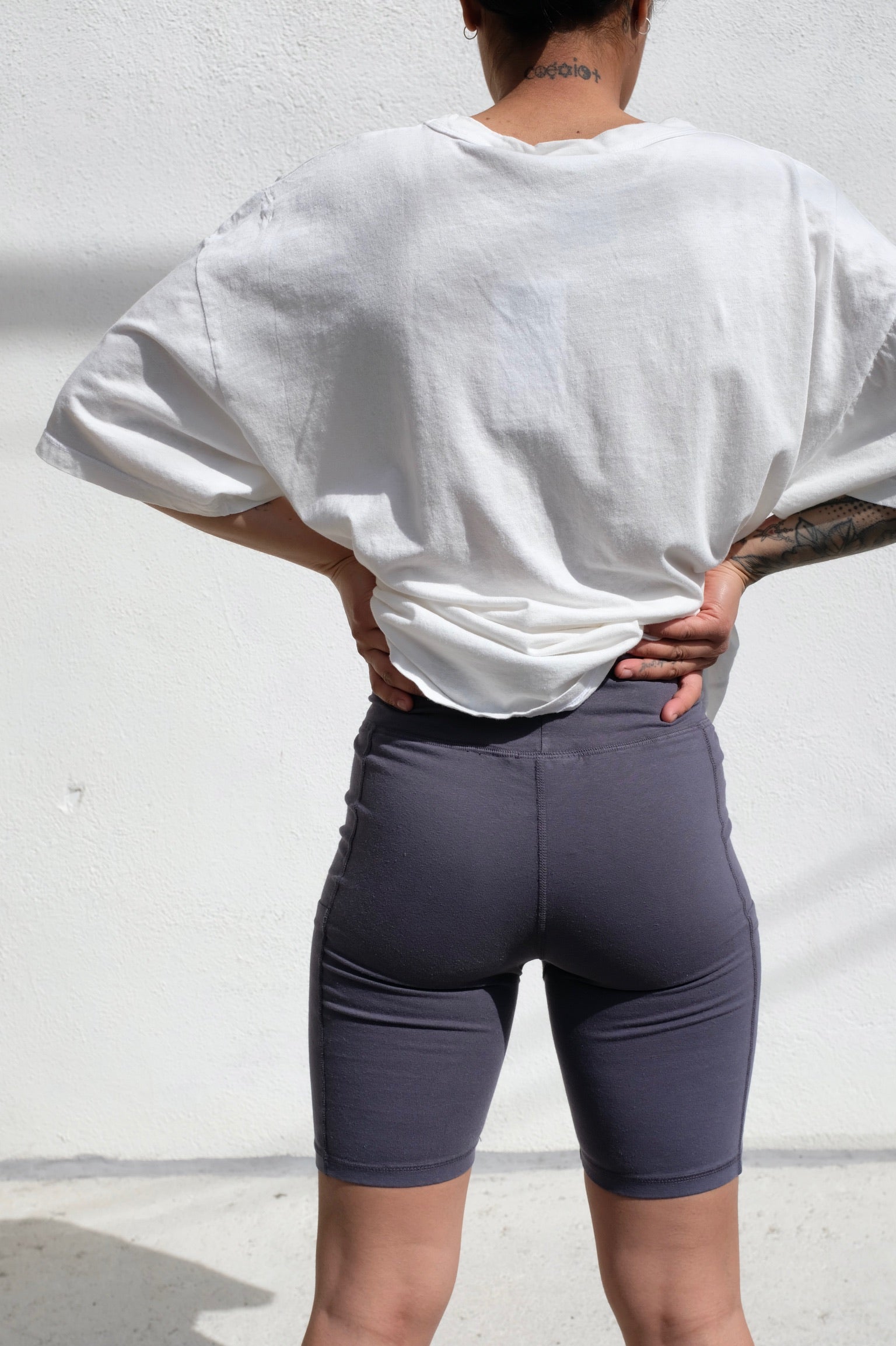 Bike Shorts w Pockets / Diesel Grey