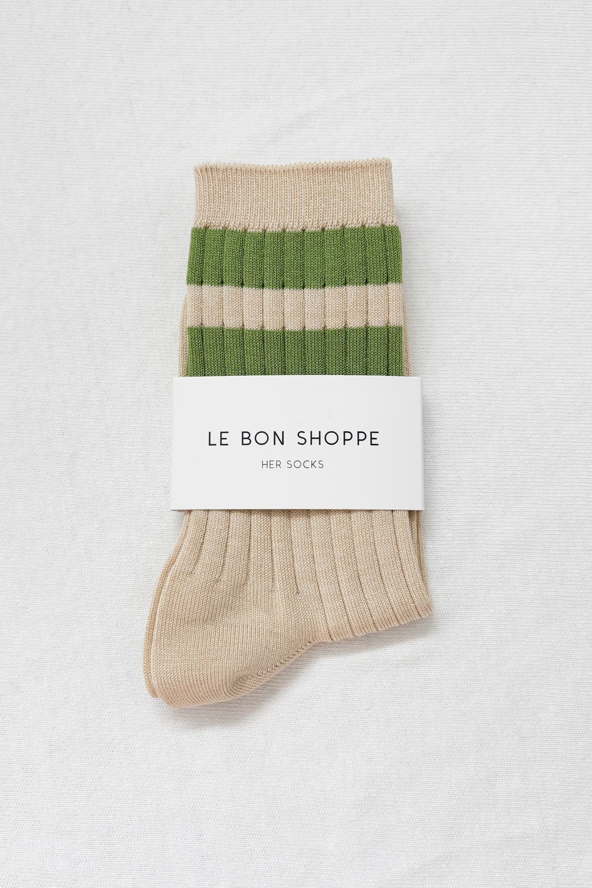 Le Bon Shoppe Her Varsity Socks / Pear