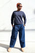 Jungmaven Laguna Cropped Sweatshirt / Navy