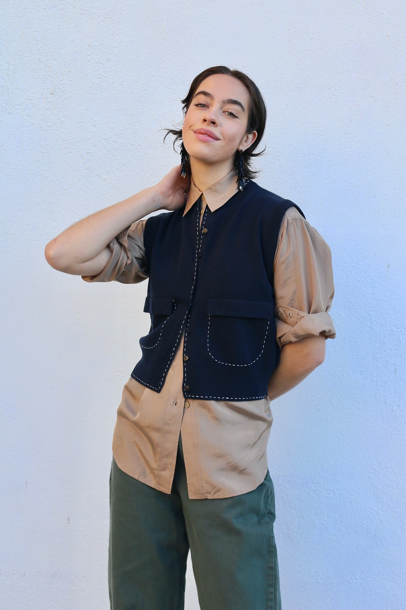 Rachel Comey Risa Top / Khaki Habotai