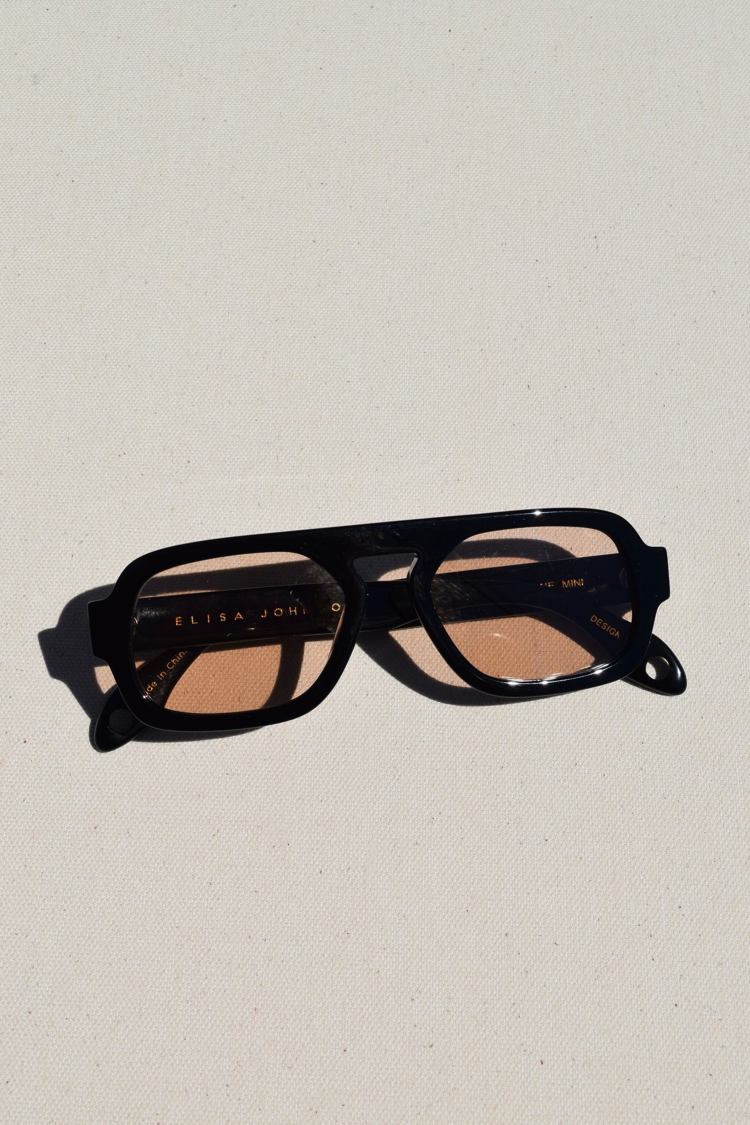 Jane Mini Sunglasses / Gloss Black
