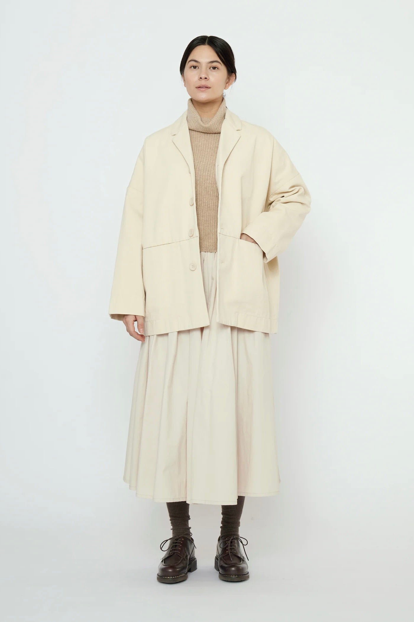 7115 by Szeki Oversized Blazer / Antique White