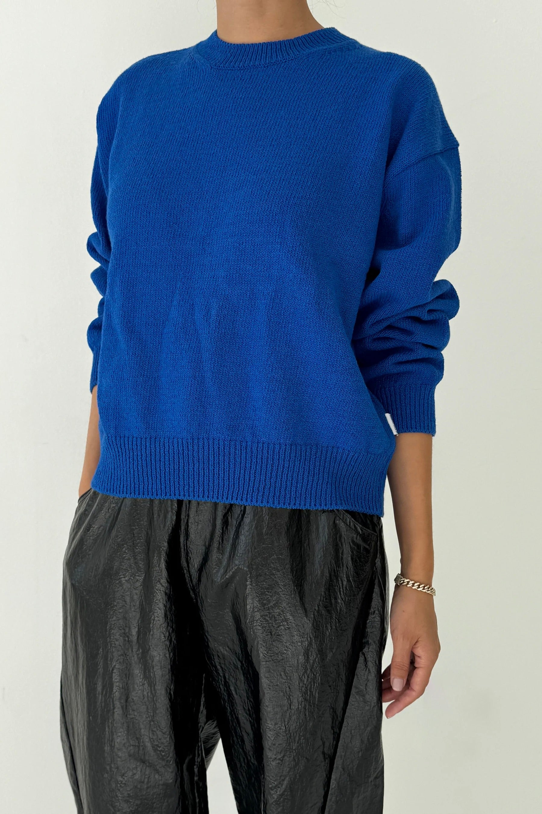 Le Bon Shoppe Milo Cotton Sweater / Cobalt