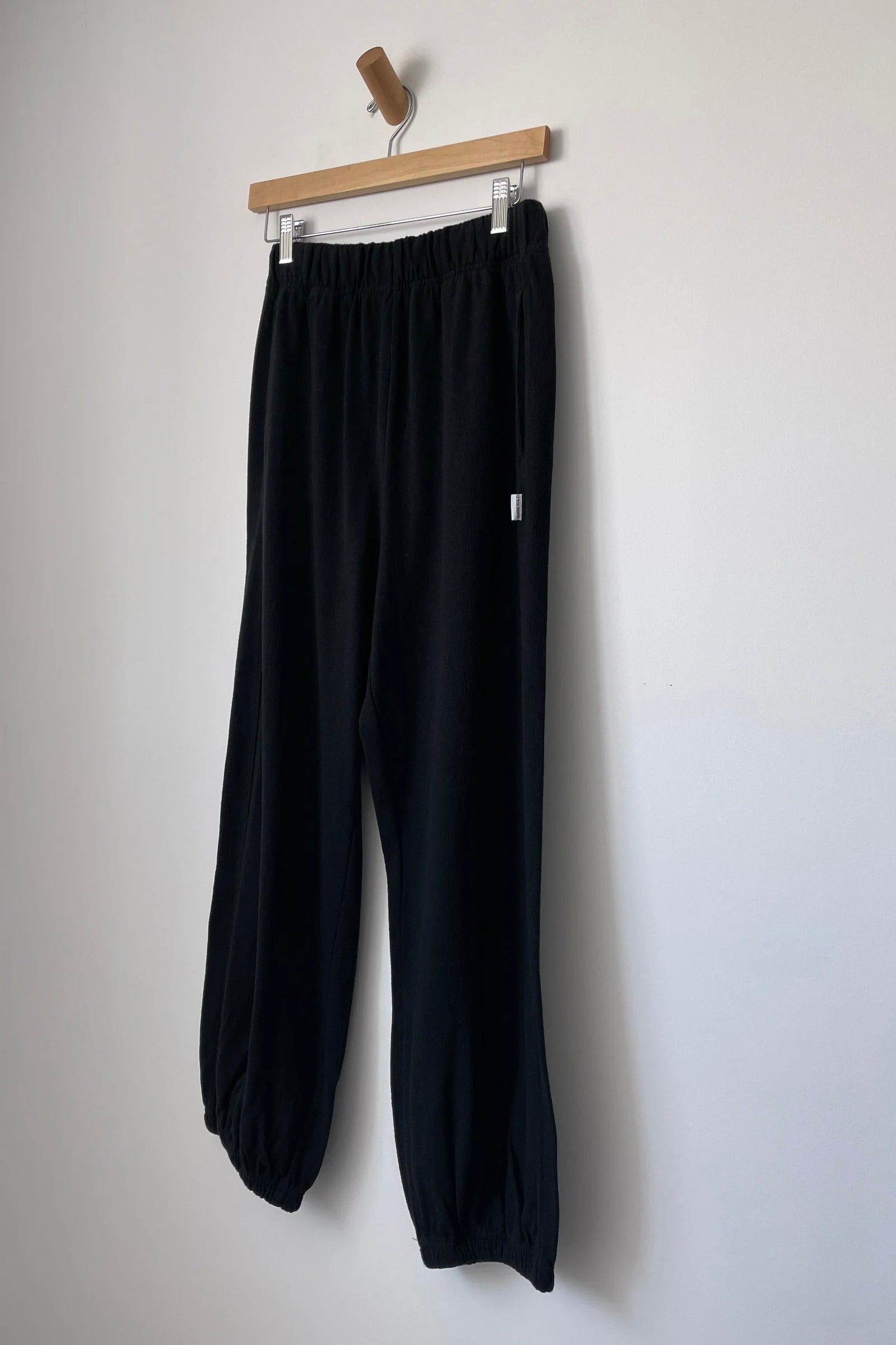 Le Bon Shoppe Cotton Jersey Balloon Pant / Black