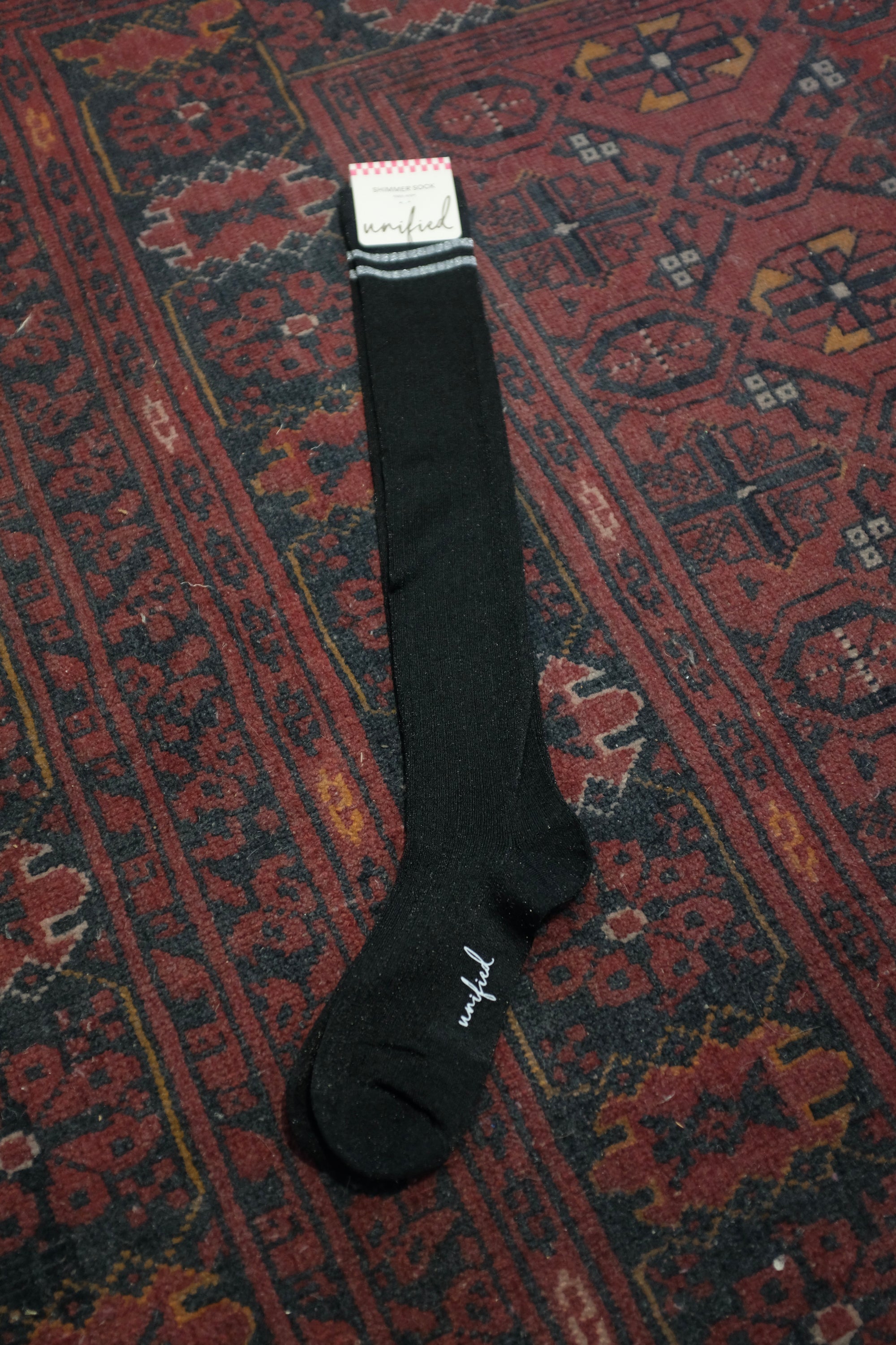 Unified Shimmer Socks / Black
