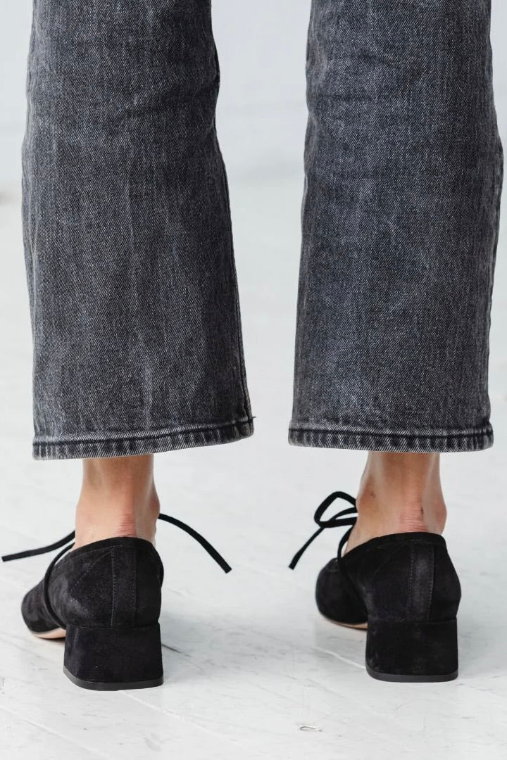 Either/Or Heeled Ballet / Black Suede