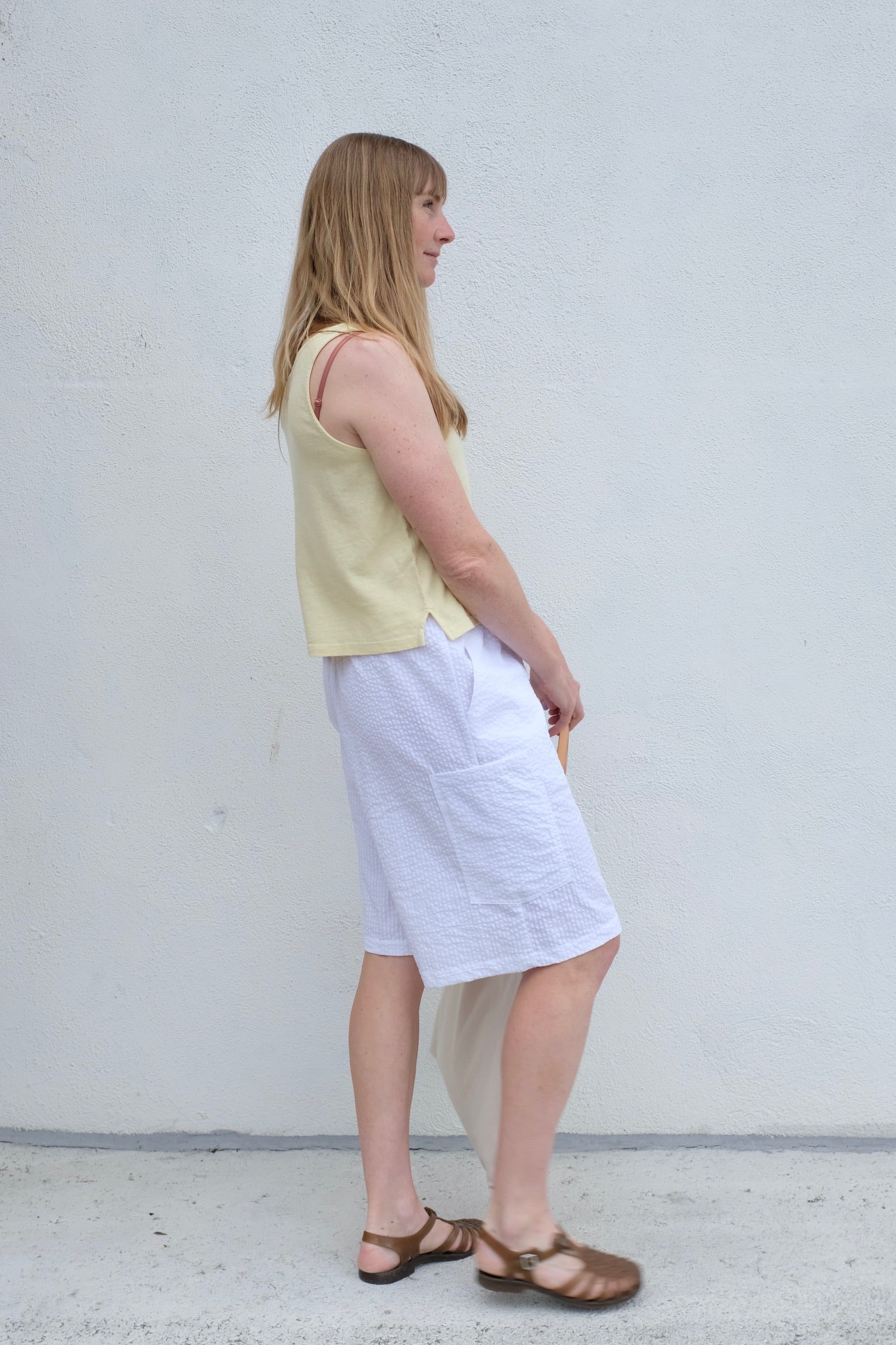 A Bronze Age Blossom Short / Solstice White
