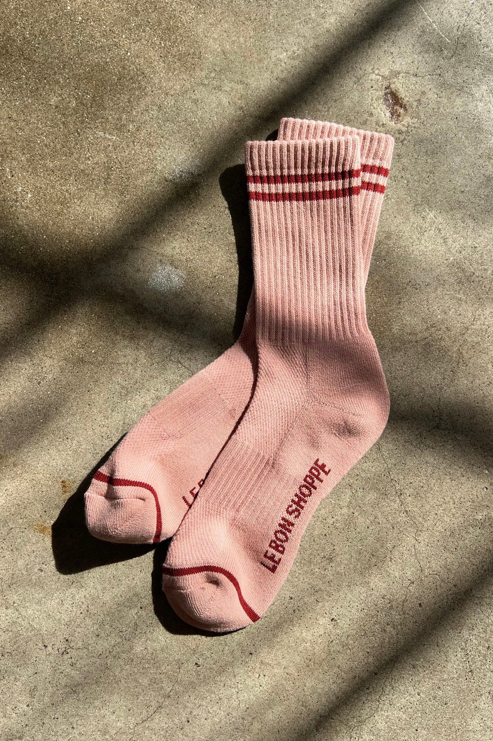 Le Bon Shoppe Boyfriend Socks / Vintage Pink