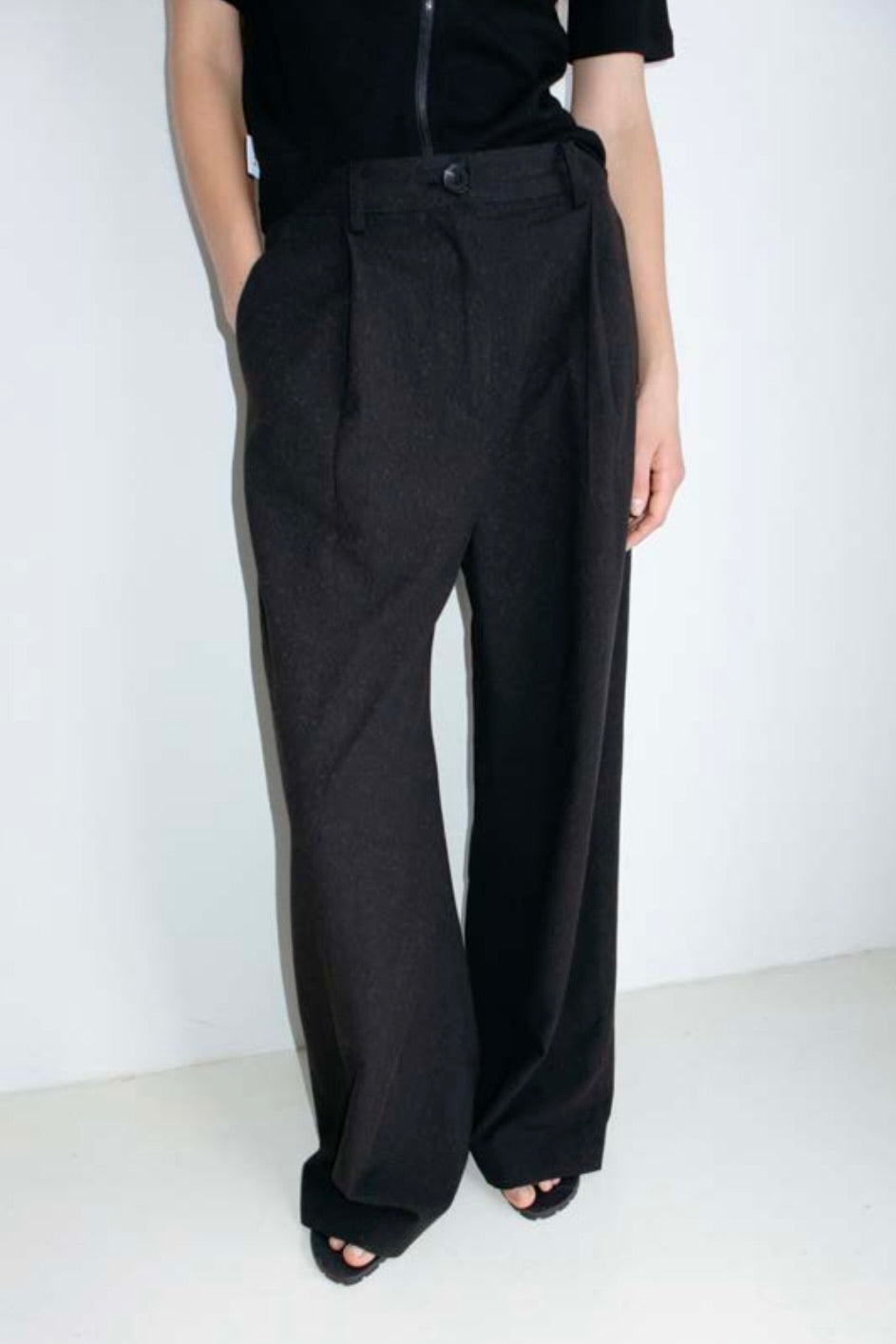 Susumu Recycled Wide Pants / Black