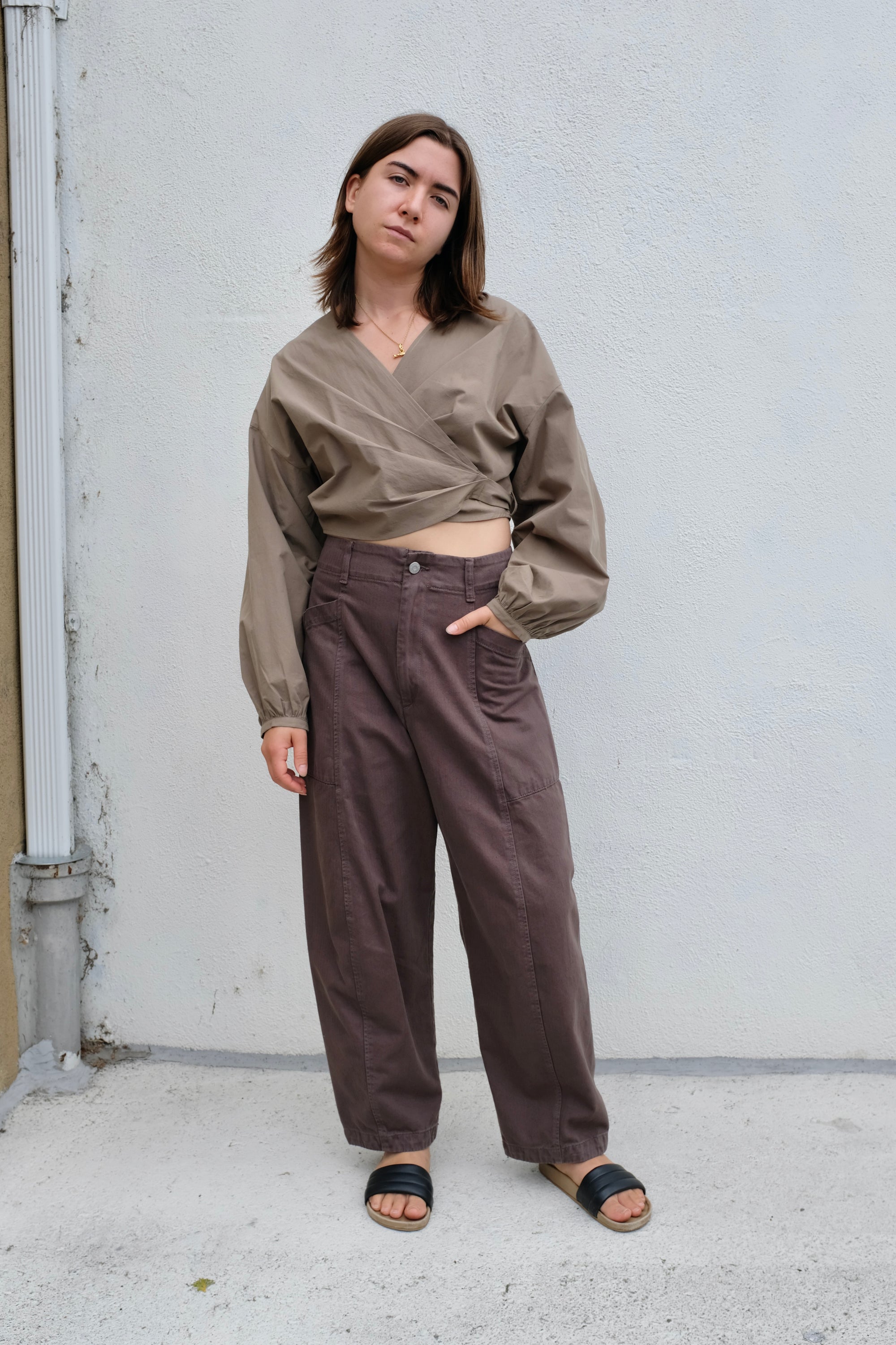 Shaina Mote Giverny Blouse Cotton / Umber