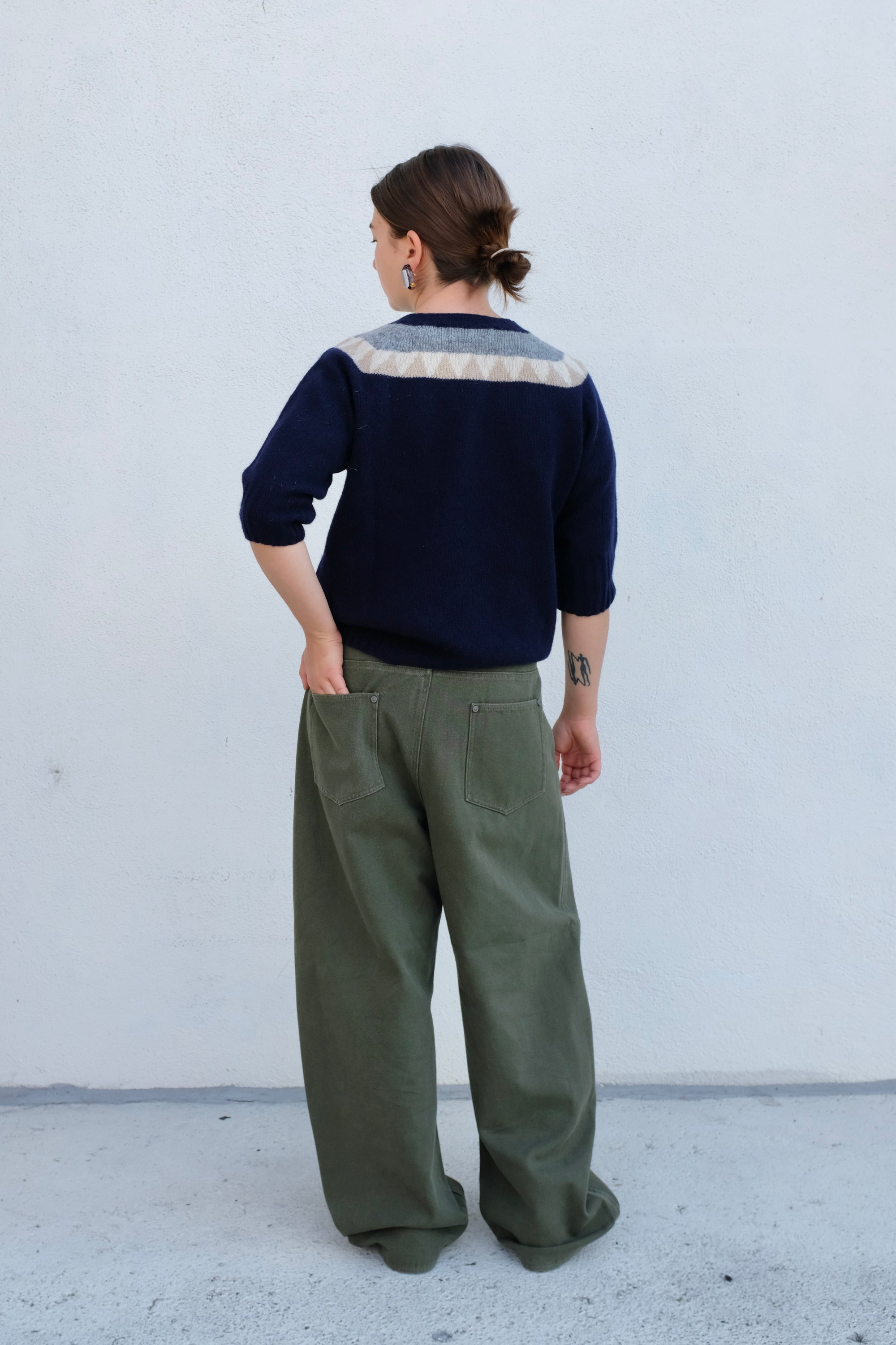 La Fetiche Otta Fairisle Sweater / Navy