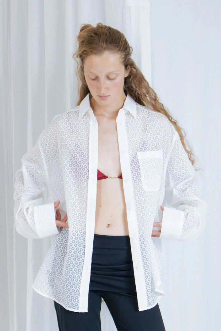 Susumu BF Shirt / White Flower