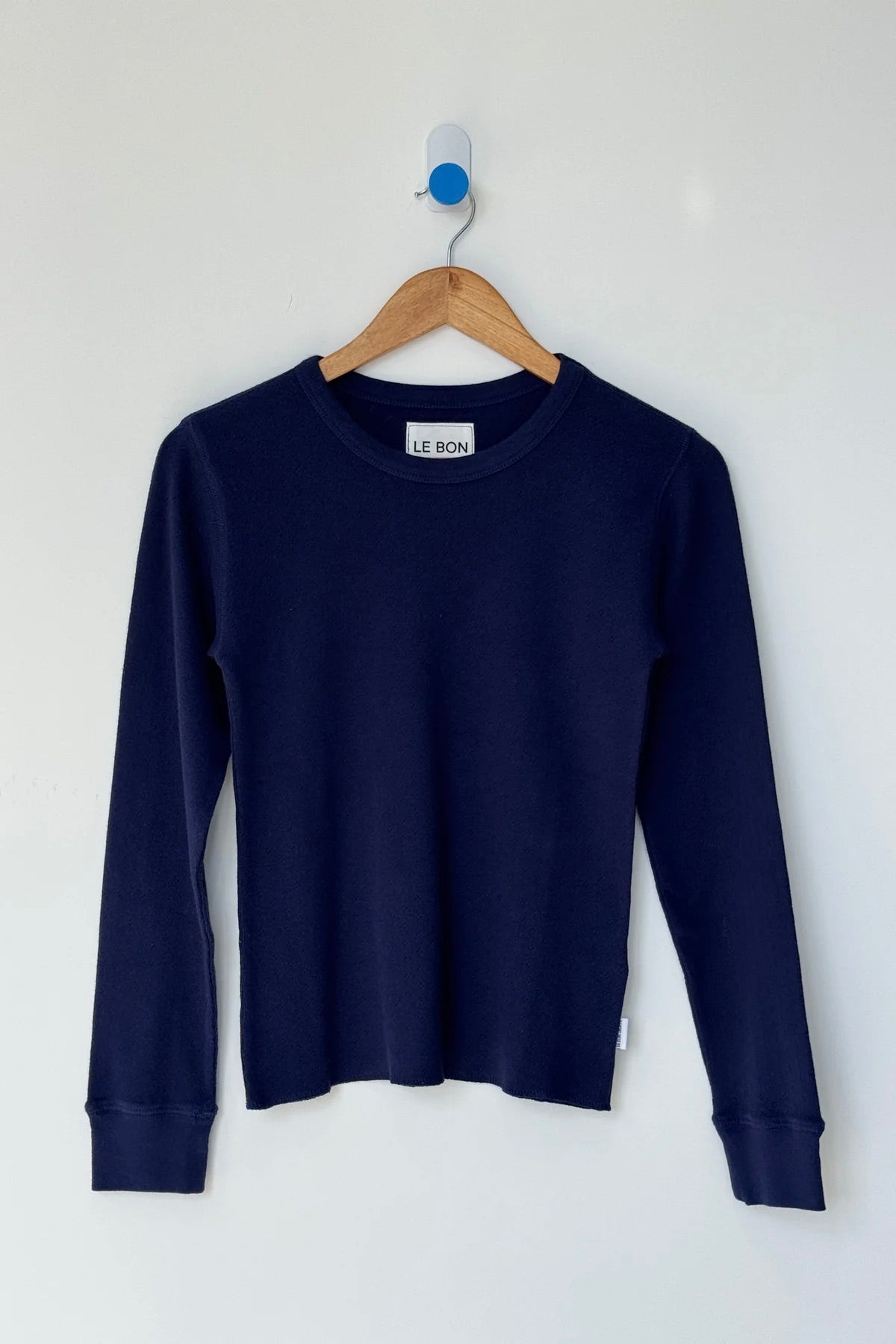 Le Bon Shoppe Pointelle Fundamental Tee / Navy