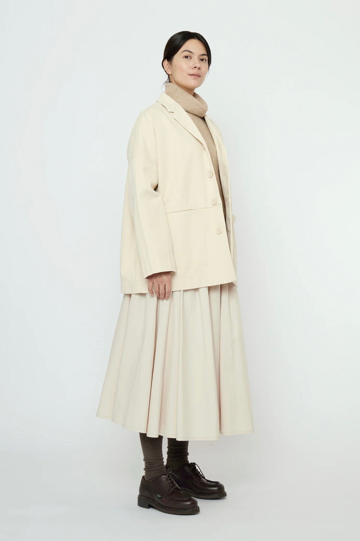 7115 by Szeki Oversized Blazer / Antique White