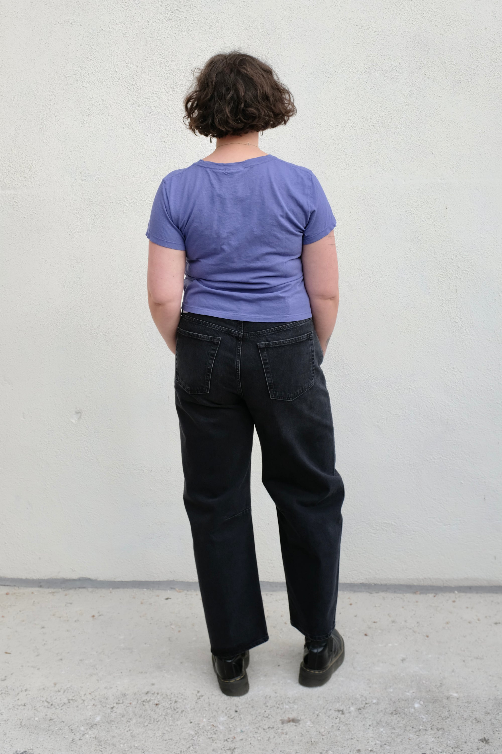 Jungmaven Cropped Ojai Tee / Wisteria