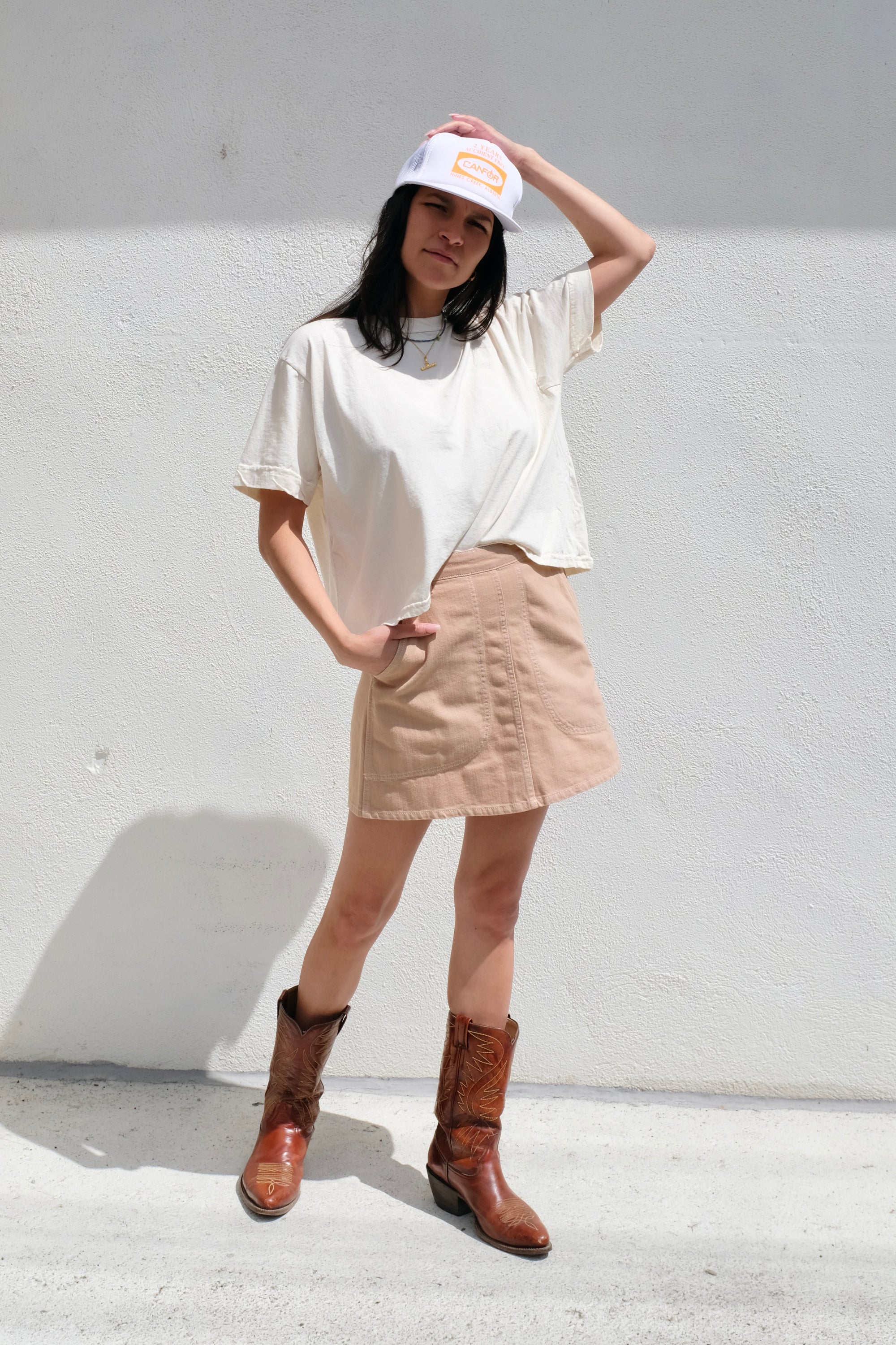 Wol Hide Box Tee / Natural