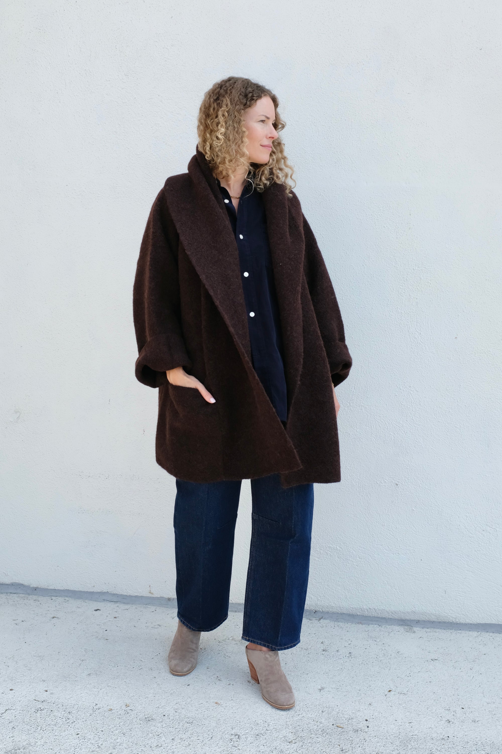Lauren Manoogian Double Face Coat / Merlot