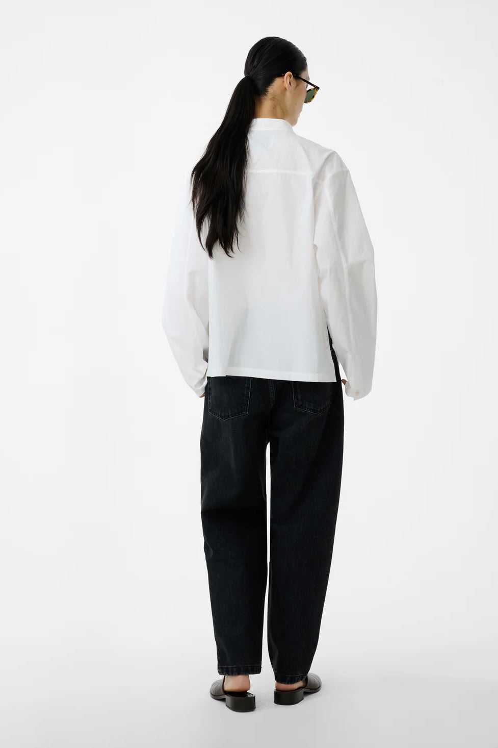 Studio Nicholson Vega Half Placket Shirt / Optic White