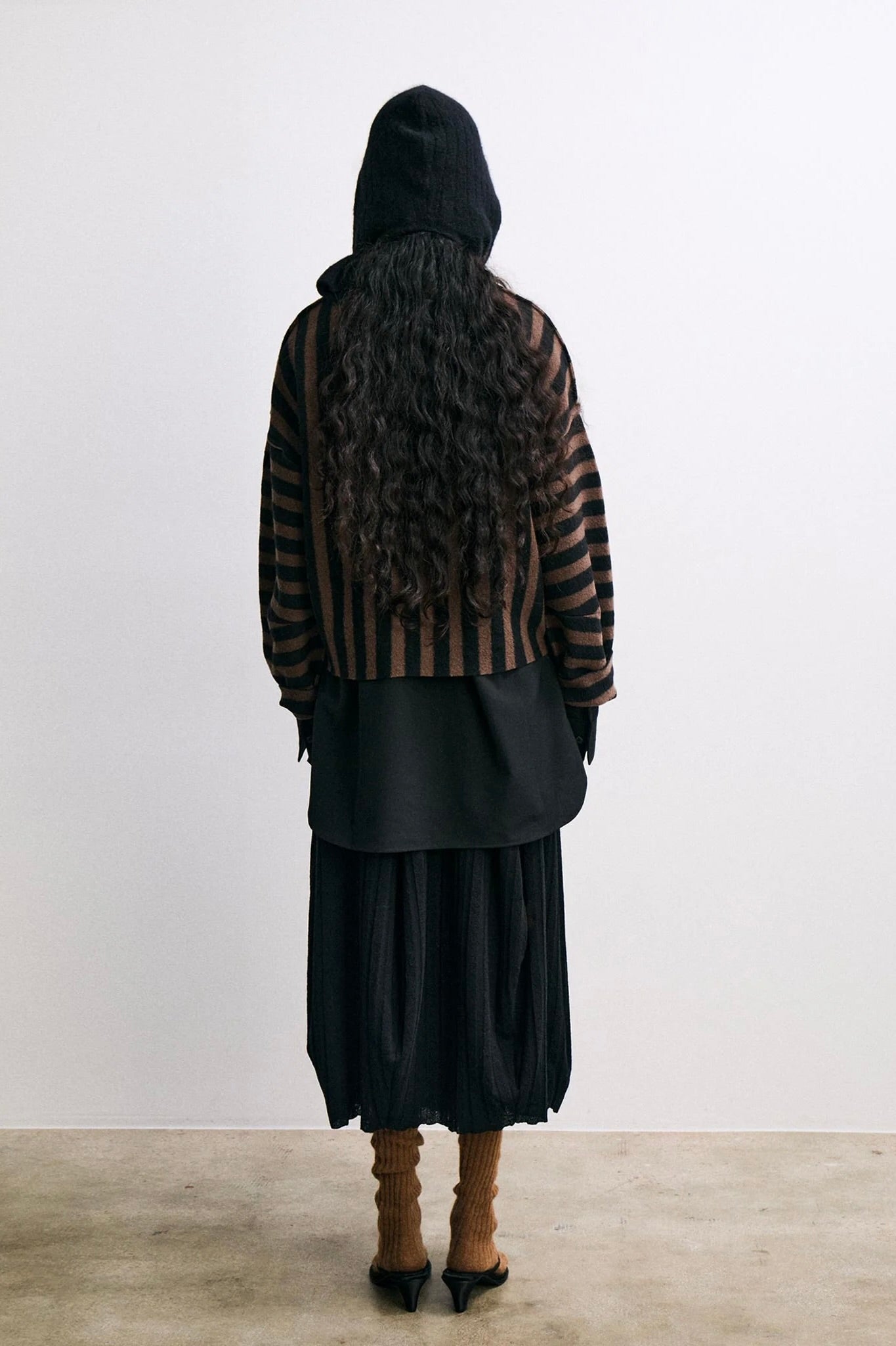 Rus Mimi Hood Scarf / Black