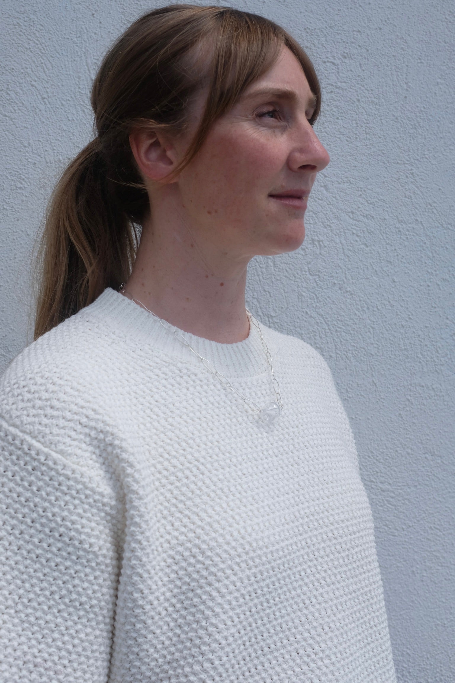Chained Bubbled Necklace / Clear