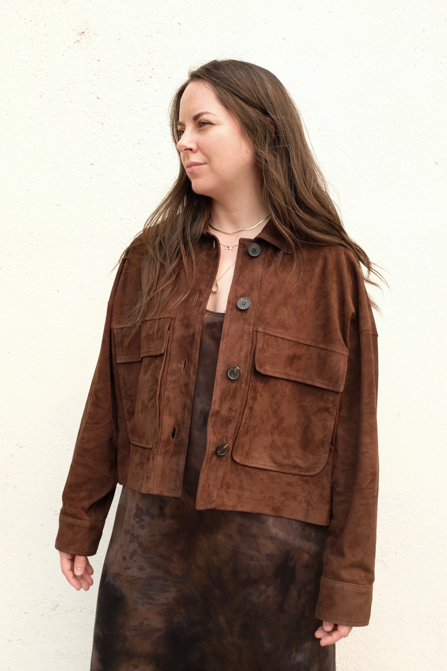Arma Miri Suede Jacket / Mud Brown