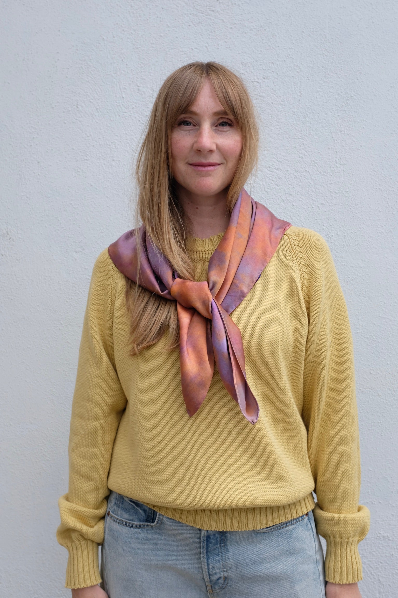 Riverside Tool Dye Silk Scarf / Truffle