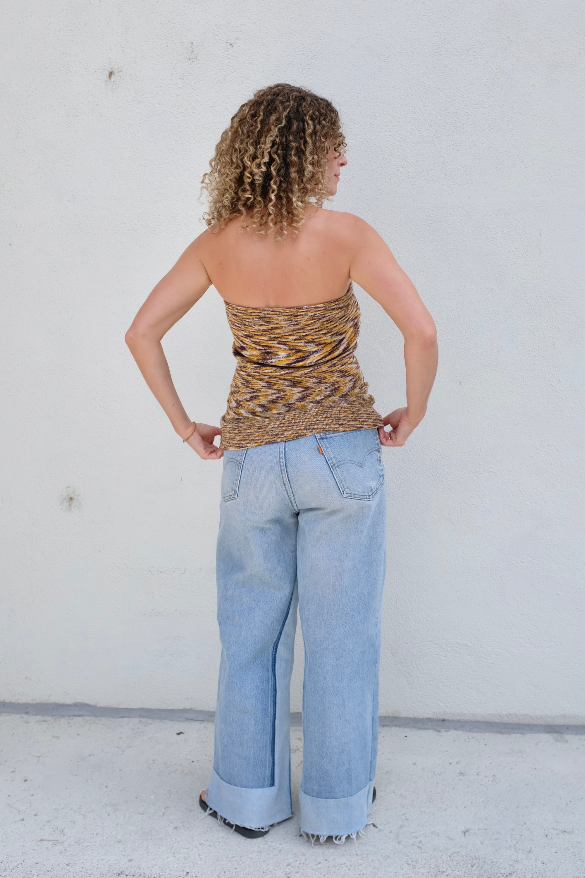Baserange Flute Skirt / Brown Melange