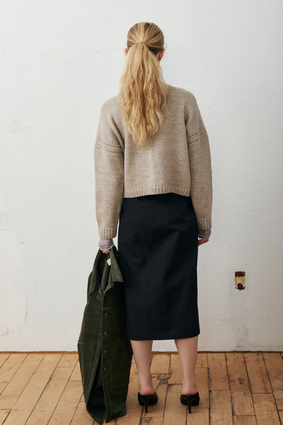 eve gravel Isabel Skirt / Noir