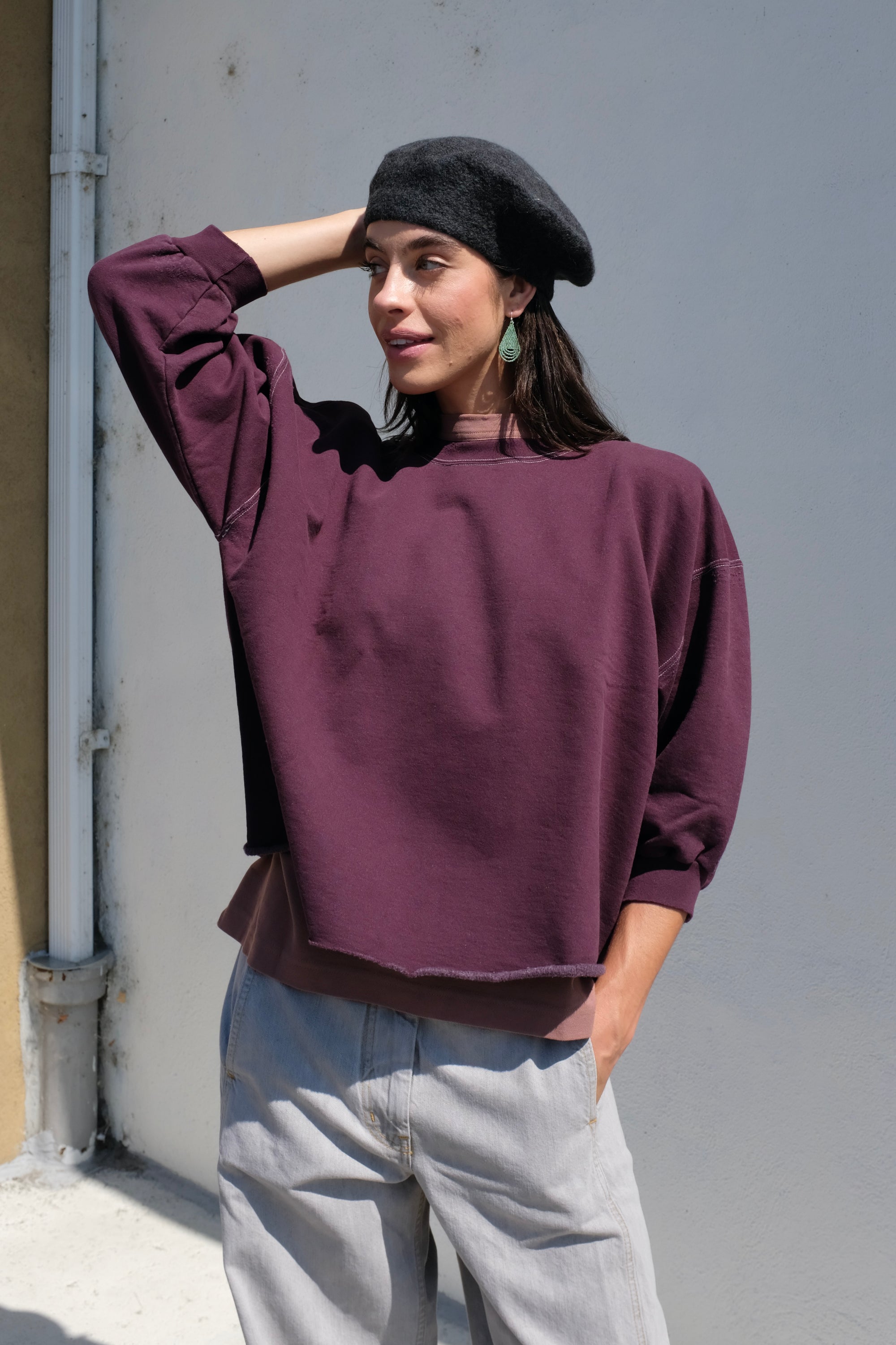 Lauren Manoogian Horizontal Beret / Ink