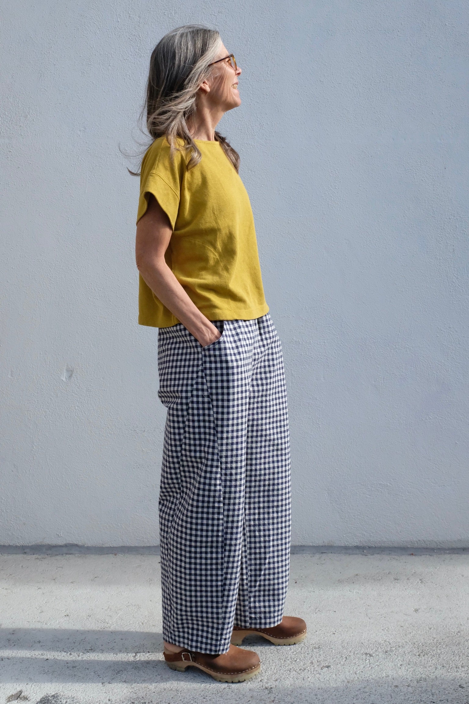 Le Bon Shoppe Arc Pant / Navy Gingham