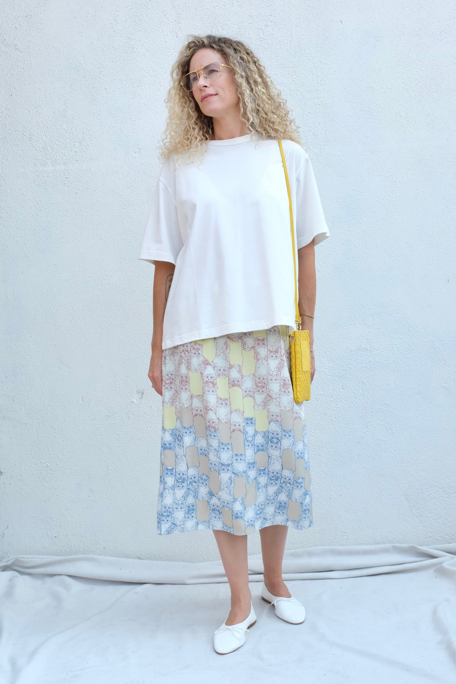 Baldera Skirt / Pastel Cats