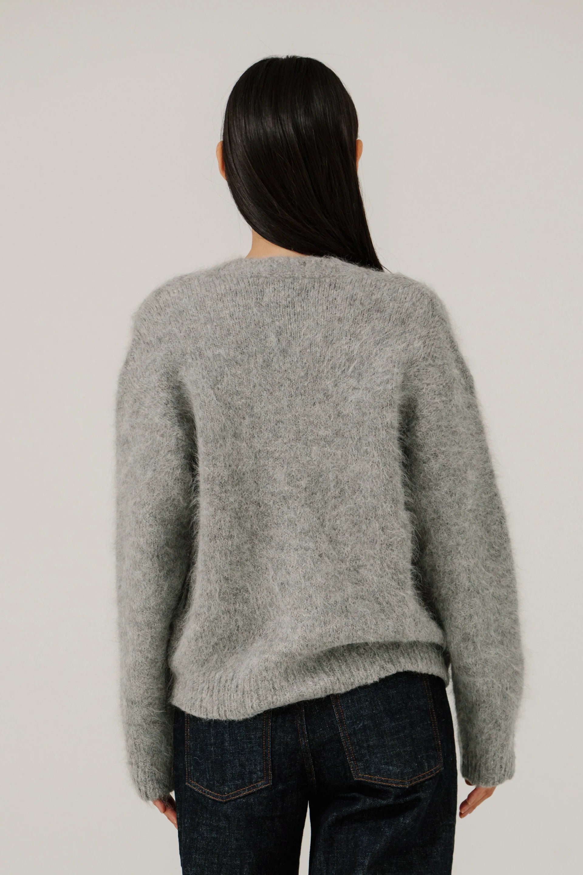 Bare Knitwear Suri Alpaca Cardigan / Grey