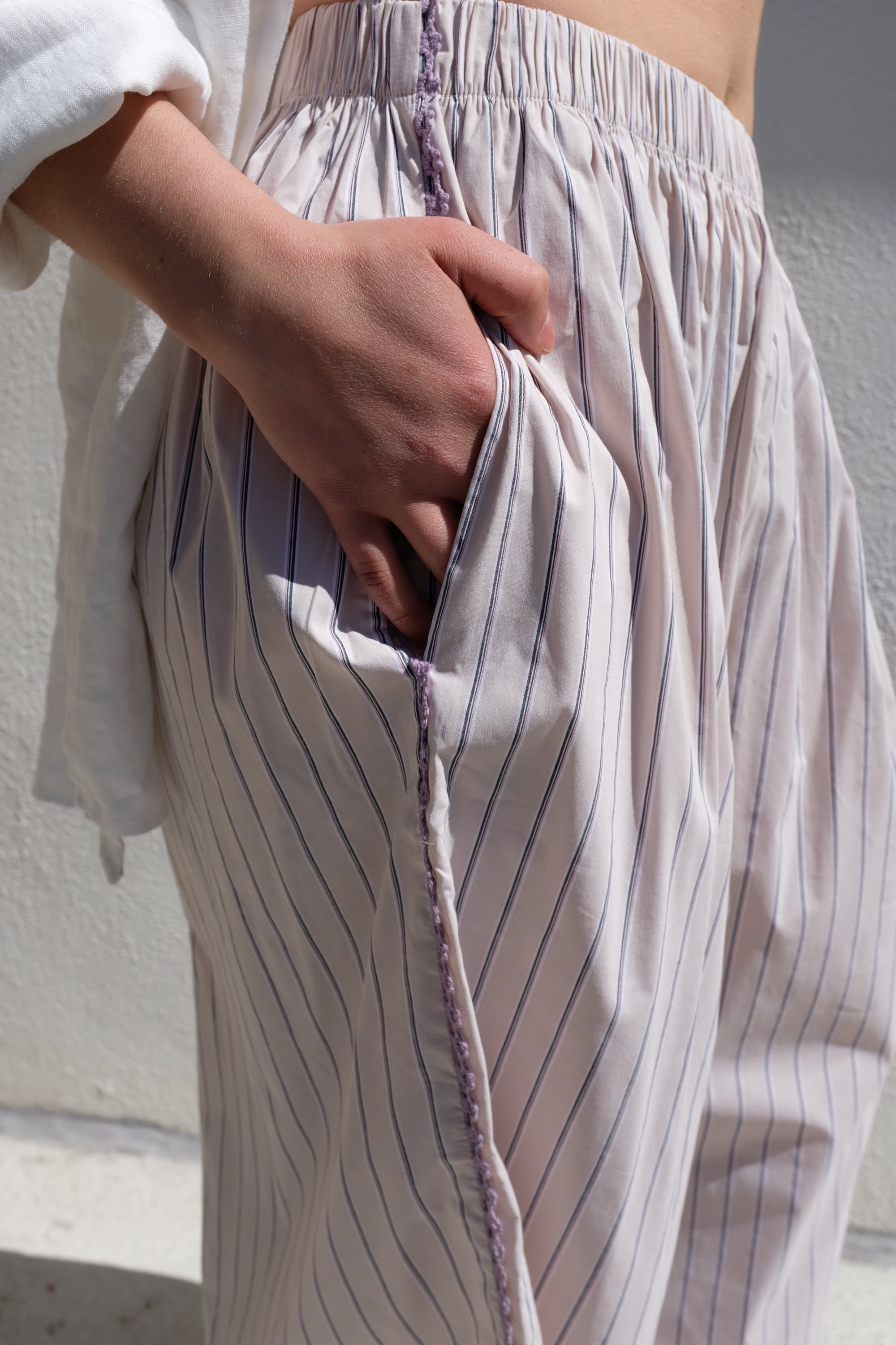 Toit Volant Aretha Pants / Taupe Stripe